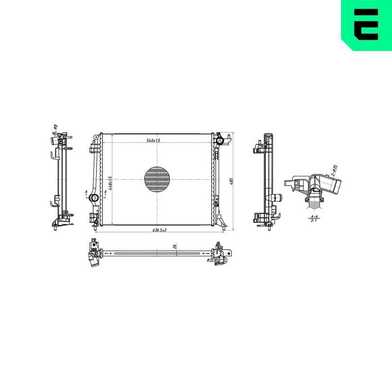 Radiator, racire motor ERA 673595