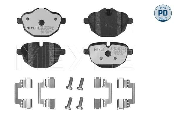 set placute frana,frana disc MEYLE -PD: Advanced performance and design. 025 245 6118/PD