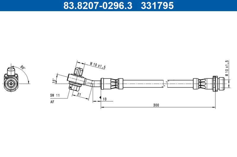 Furtun frana ATE 83.8207-0296.3