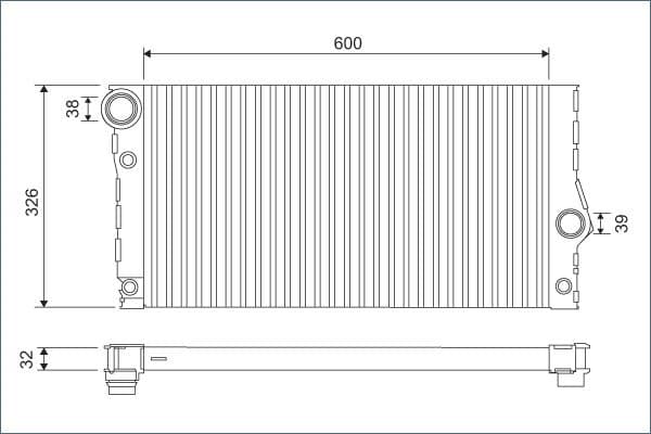 Radiator, racire motor VALEO 701123