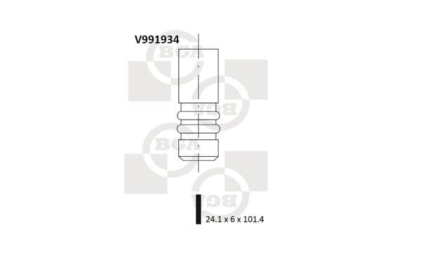 Supapa evacuare BGA V991934
