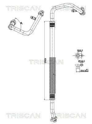 conducta presiune variabila,aer conditionat TRISCAN 9010 10032