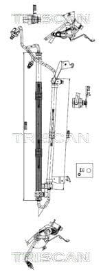 Furtun hidraulic, sistem de directie TRISCAN 8516 11041
