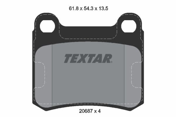 set placute frana,frana disc TEXTAR Q+ 2068703