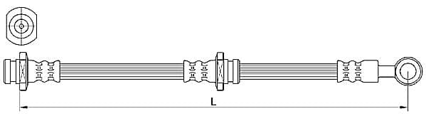 Furtun frana METZGER AUTOTEILE 4110639