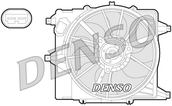 Ventilator, radiator DENSO DER23003