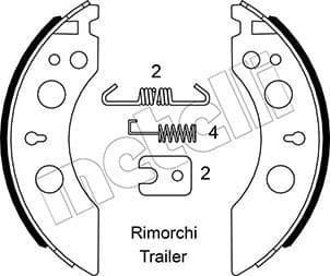Set saboti frana METELLI 53-0592