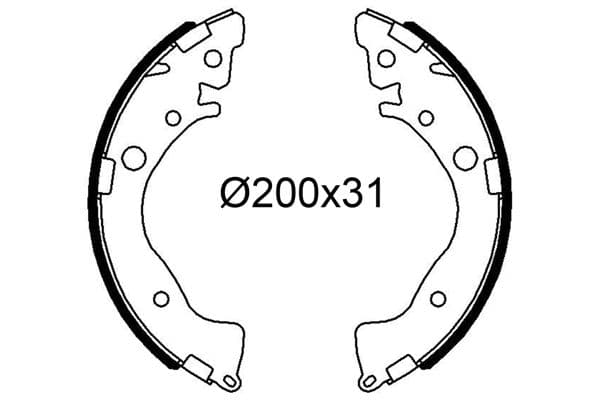 Set saboti frana VALEO 564277