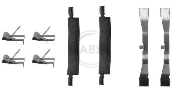 Set accesorii, placute frana ABS 1079Q