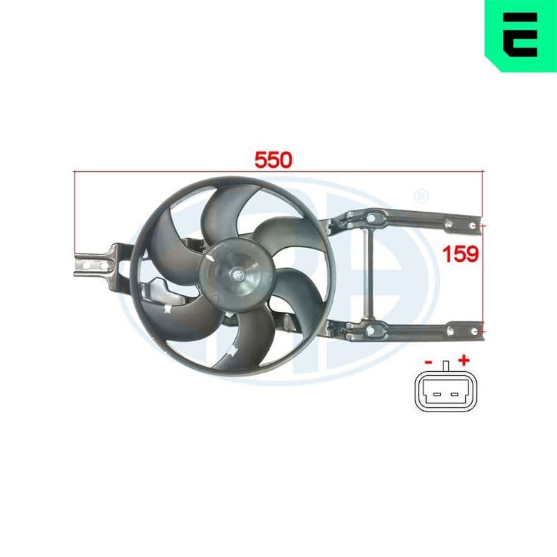 Ventilator, radiator ERA 352052