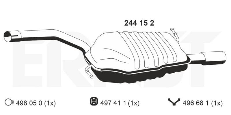 Toba esapament finala ERNST 244152