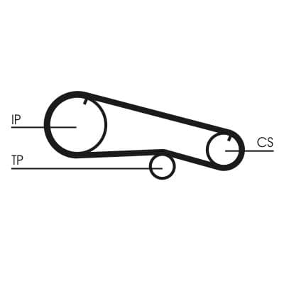 Curea de distributie CONTINENTAL CTAM CT668