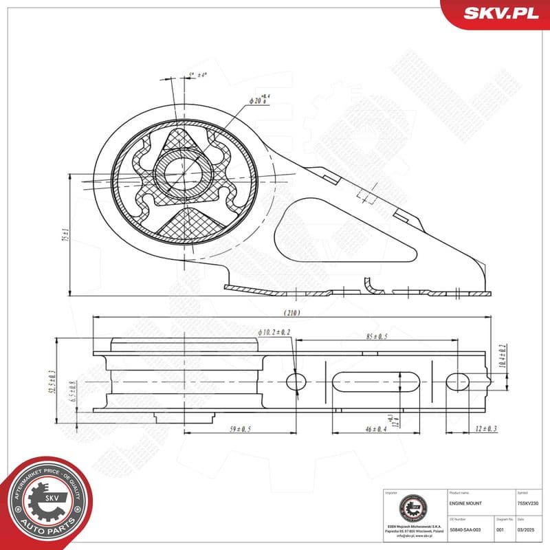 Suport motor ESEN SKV 75SKV230