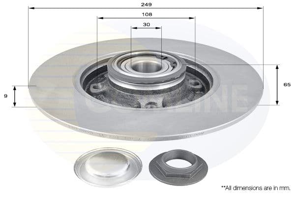 Disc frana COMLINE ADC3002