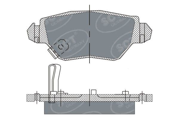 set placute frana,frana disc SCT - MANNOL SP 242 PR SP 242 PR