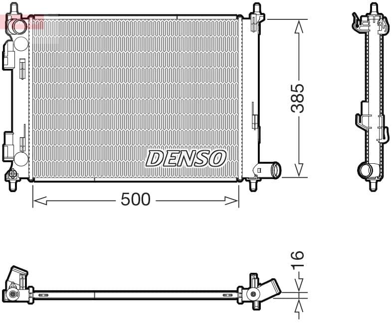 Radiator, racire motor DENSO DRM43013