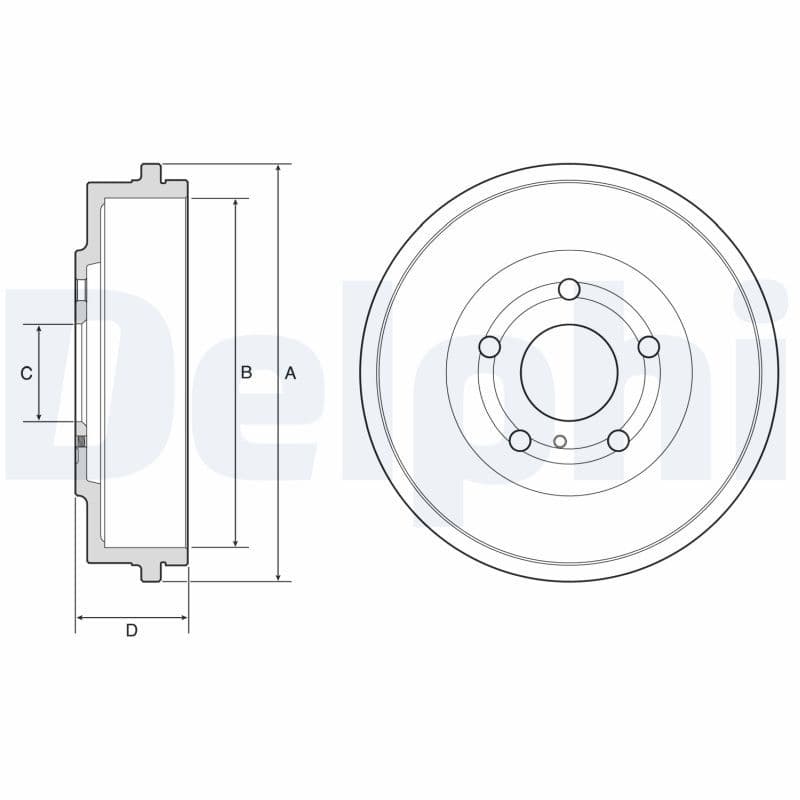 Tambur frana DELPHI BF639
