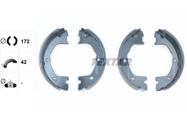 Set saboti frana, frana de mana TEXTAR 91081400
