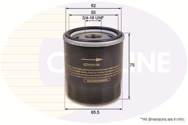 Filtru ulei COMLINE CTY11170