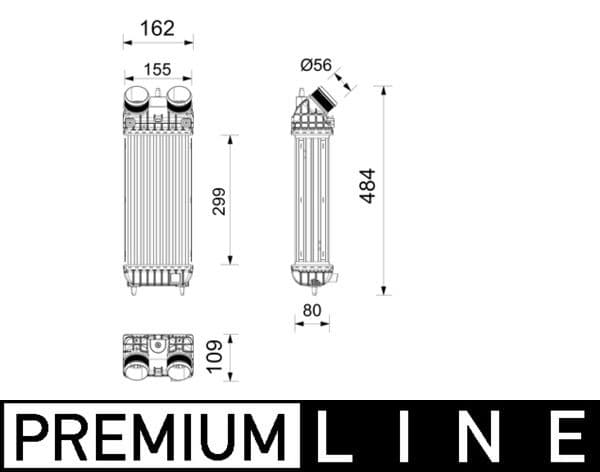 Intercooler, compresor MAHLE BEHR *** PREMIUM LINE *** CI 744 000P
