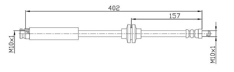 Furtun frana METZGER AUTOTEILE 4110108