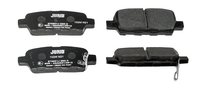 set placute frana,frana disc JURID 572501J