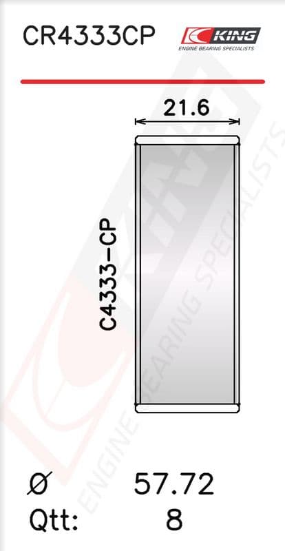Cuzinet bielă KING CR4333CP