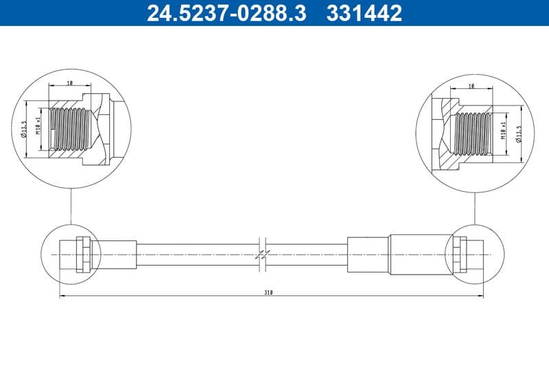 Furtun frana ATE 24.5237-0288.3