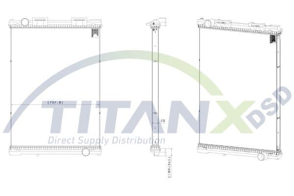 Radiator, racire motor TITANX RX139008