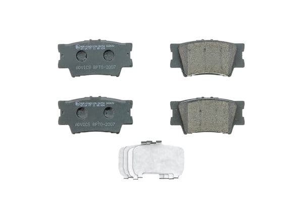 set placute frana,frana disc AISIN Premium ADVICS by BPTO-2007