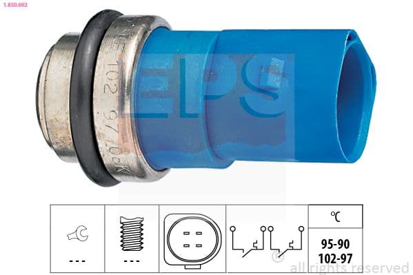 Comutator temperatura, ventilator radiator EPS Made in Italy - OE Equivalent 1.850.692
