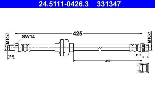 Furtun frana ATE 24.5111-0426.3