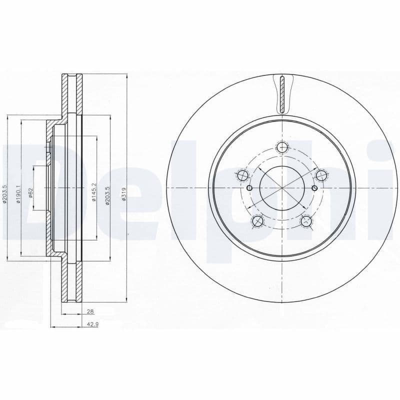 Disc frana DELPHI BG4253