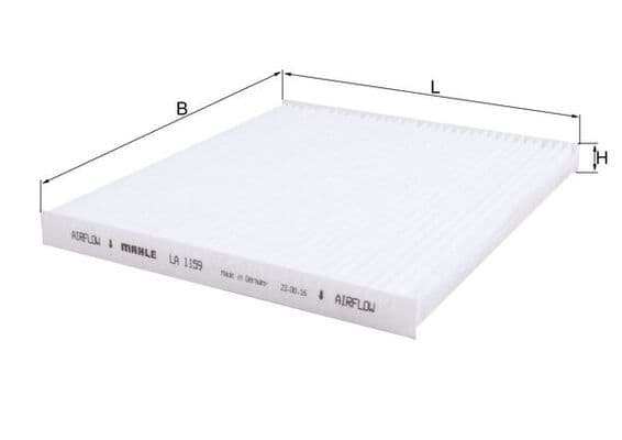 Filtru, aer habitaclu MAHLE LA 1159