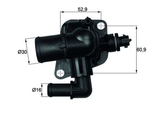 termostat,lichid racire MAHLE BEHR TI 150 88