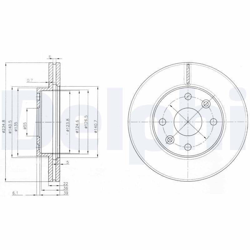 Disc frana DELPHI BG3802