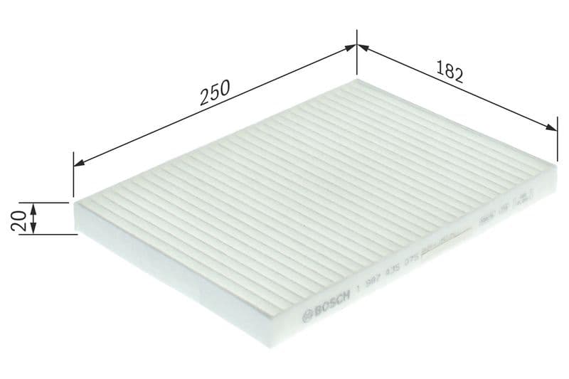 Filtru, aer habitaclu BOSCH 1 987 435 075