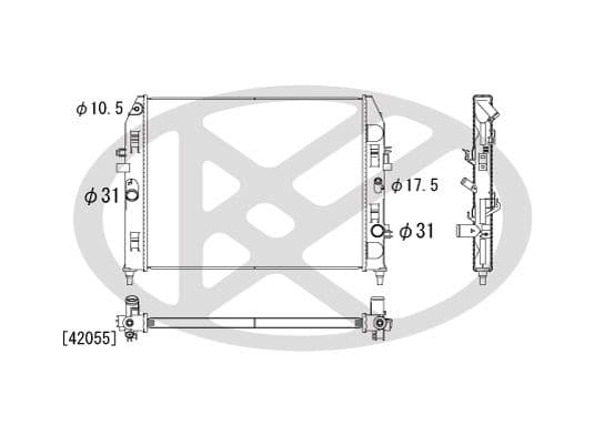 Radiator, racire motor KOYORAD PL061884