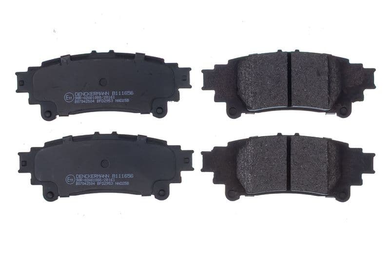 set placute frana,frana disc DENCKERMANN B111656