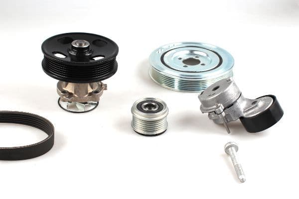 Pompa apa + Set curea transmisie cu caneluri HEPU PK03233