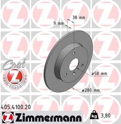 Disc frana ZIMMERMANN COAT Z 405.4100.20