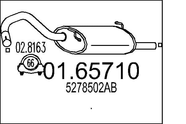 Toba esapament finala MTS 01.65710