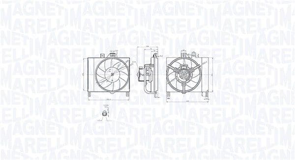 Ventilator, radiator MAGNETI MARELLI 069422873010