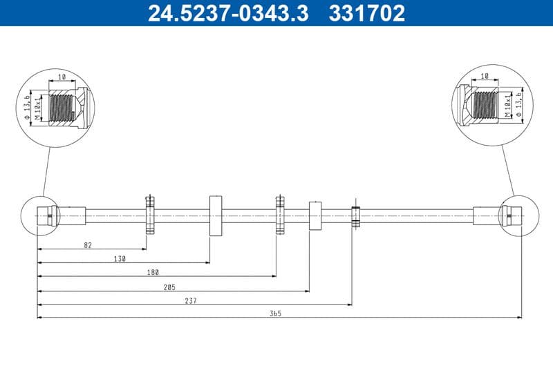 Furtun frana ATE 24.5237-0343.3