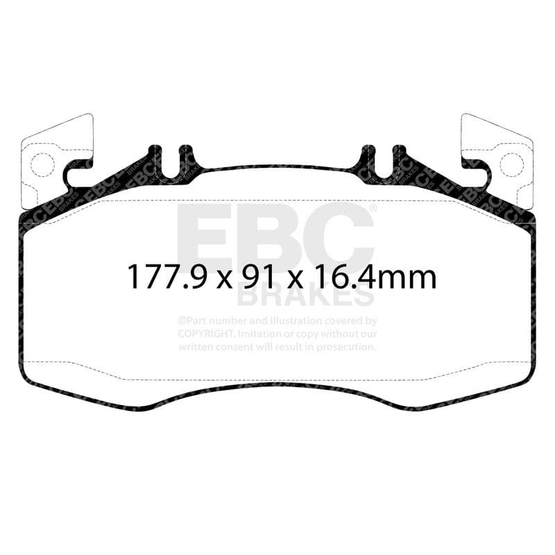 set placute frana,frana disc EBC Brakes Yellowstuff with a stable friction coefficient of DP42424R