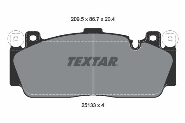 set placute frana,frana disc TEXTAR 2513301