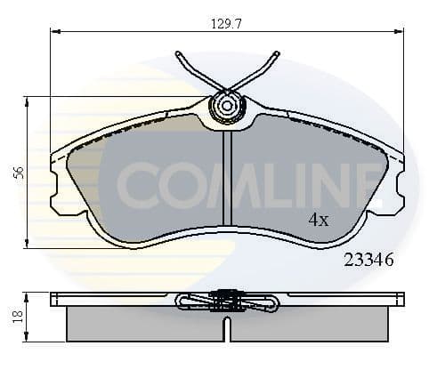 set placute frana,frana disc COMLINE CBP0892
