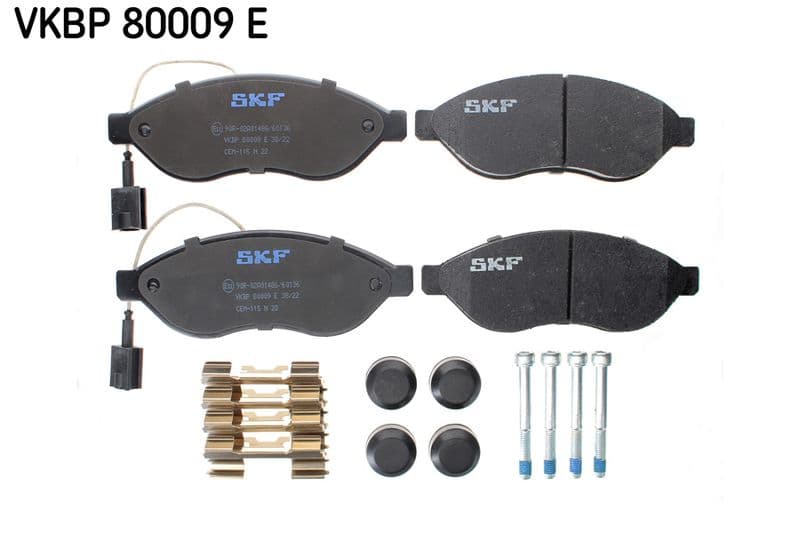 set placute frana,frana disc SKF VKBP 80009 E