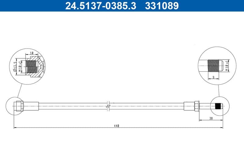 Furtun frana ATE 24.5137-0385.3