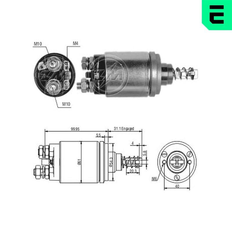 Solenoid, electromotor ERA ZM542